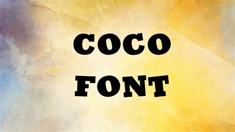 coco font free download.